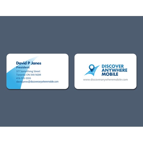 New logo and business card wanted for Discover Anywhere Mobile