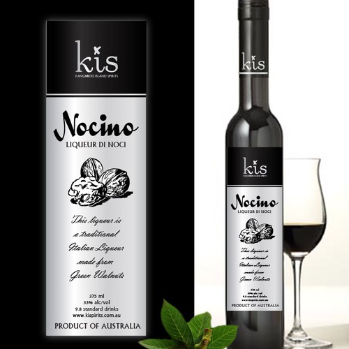 Nocino Liqueur label