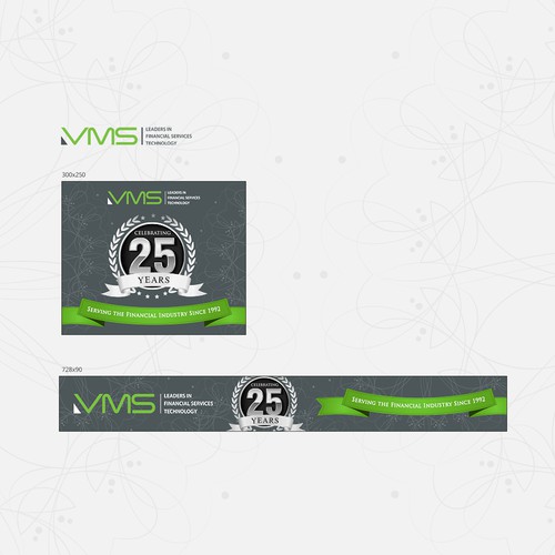 Banner design for VMS 25th Anniversary