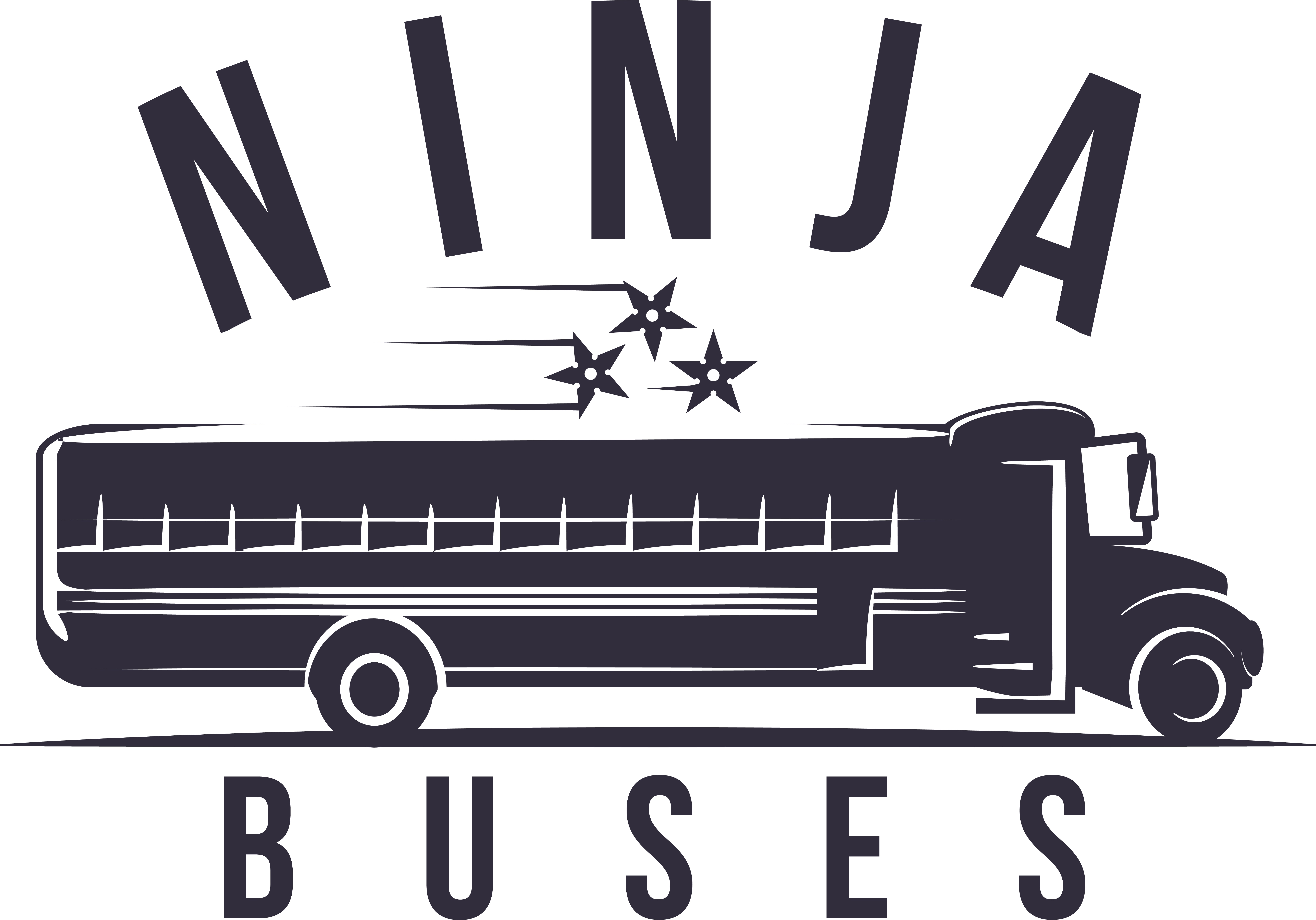 Create a sophisticated, yet cool logo for Ninja Buses (see ninjabuses.com)