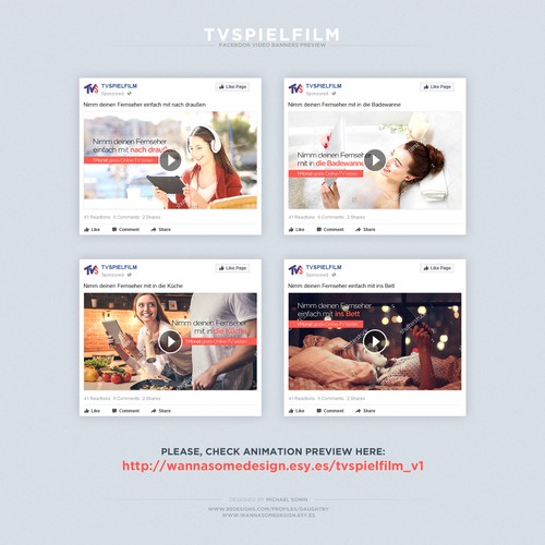 Facebook animated video banners