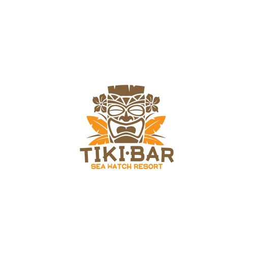 Logo for an oceanfront tiki bar 