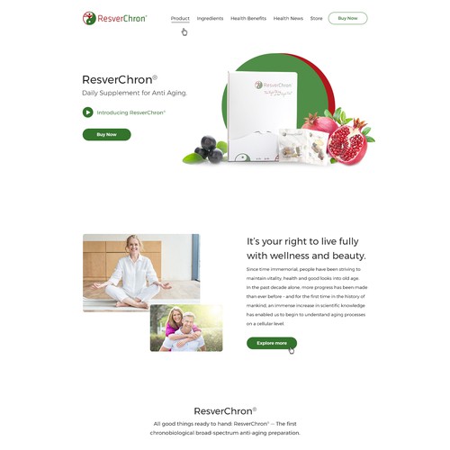 Resverchron Website Design