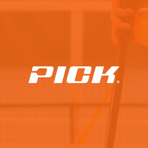 Wordmark Logo for PICK, a new Pickleball footwear and Apparel company