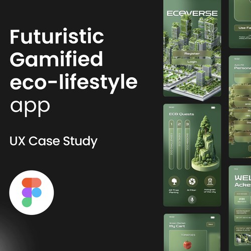 Futuristic Gamified eco-lifestyle UI