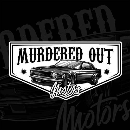 murdered out motors logo