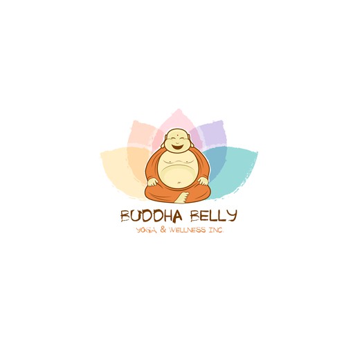 Logo concept for The Buddha Belly - yoga & wellness studio