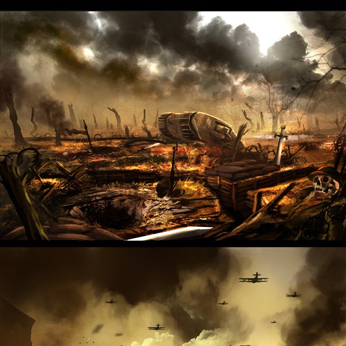 Desolate Front Card Game Territory Cards