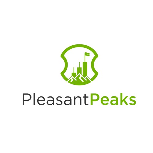 logo concept Pleasant Peaks