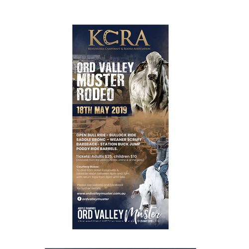 Ord Valley Muster Rodeo Flyer Design