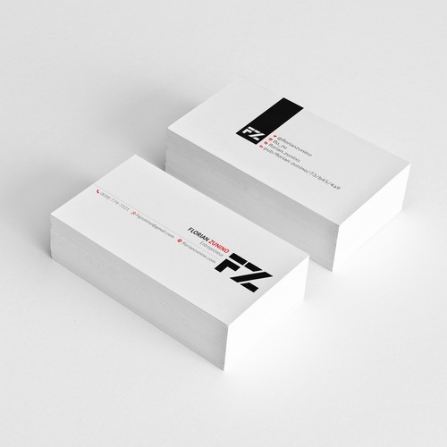 Business Cards for Florian Zunino