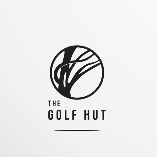 A Logo for "The Golf Hut", stories from the world’s best golf hut