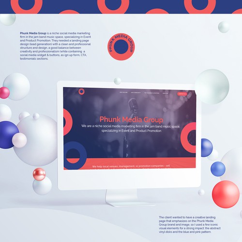 Landing Page Design - Phunk Media Group