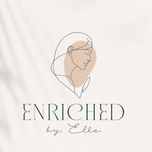 Elegant and beautiful line-art logo for esthetics business 