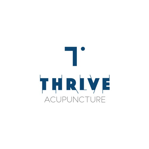Bold logo concept for acupuncture clinic