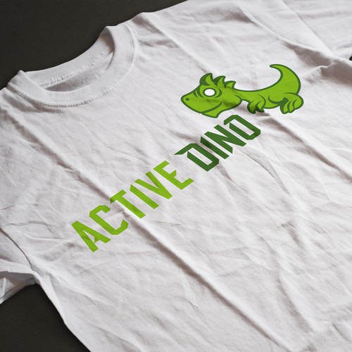 Active Dino Mascot Logo