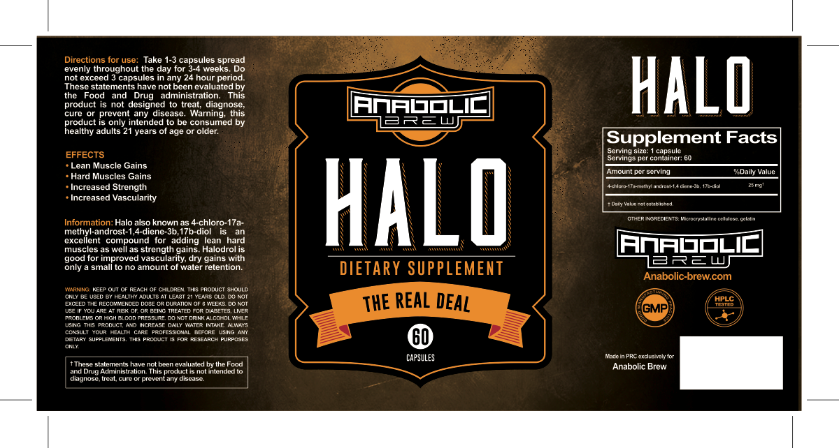 5 labels Anabolic brew