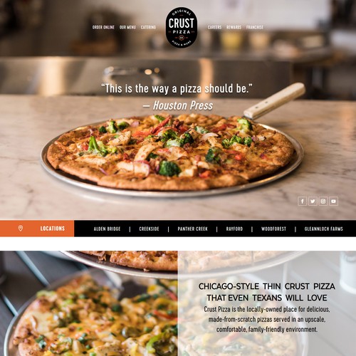 Pizza Restaurant Landing Page