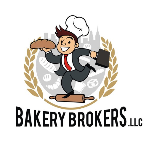 Bakery Brokers Logo design and Mascot