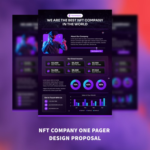 NFT Company One-Pager Design