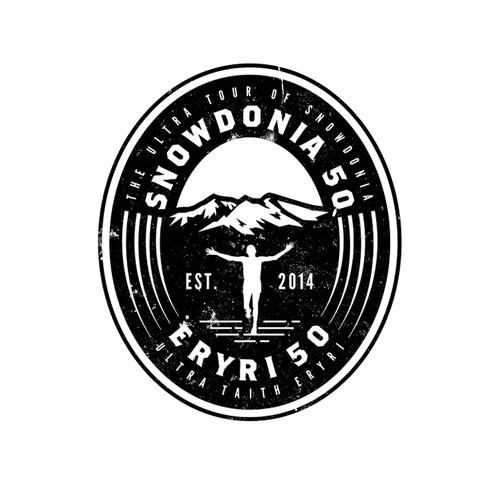 50 mile foot race through mountains.......Ultra Marathon needs classic logo.