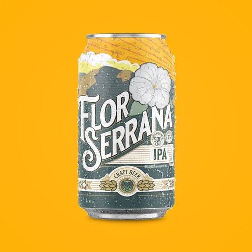 Diseño de logo + etiqueta para Flor Serrana
