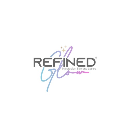 Refined Glow logo design