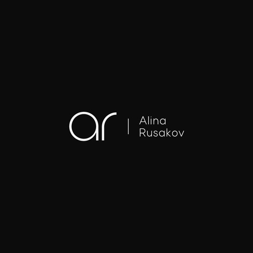 Logo design for handmade jewelry brand by Alina Rusakov. 