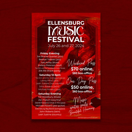 ELLENSBURG MUSIC FESTIVAL POSTER