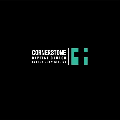 strong and bold consept for CORNERSTONE CHURCH