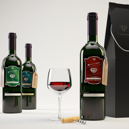 wine bottle visualisation