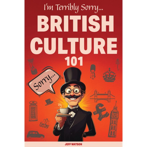 Witty British-Themed Book Cover 