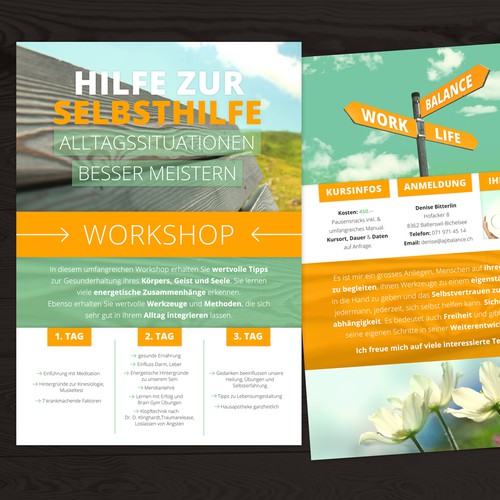 Flyer Hilfe zur Selbsthilfe (Coaching)