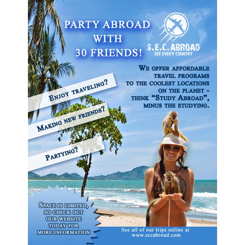 Design a FLYER for SEC Abroad **GUARANTEED**