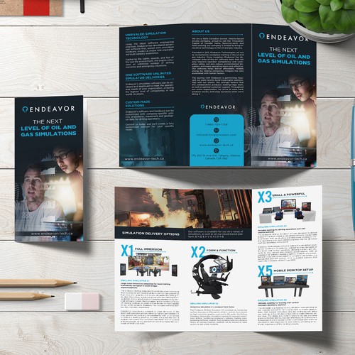 Technology trifold brochure