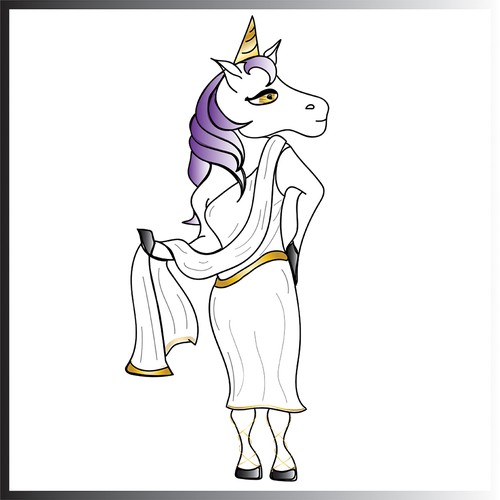 Unicorn in a Toga