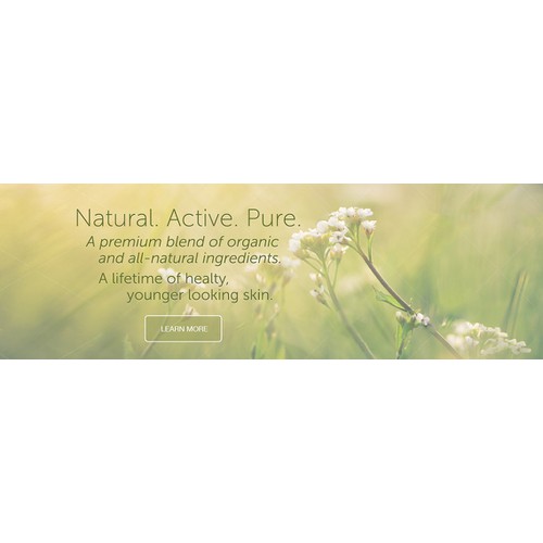 Elegant, High-End, Captivating website for Naturactive Skincare