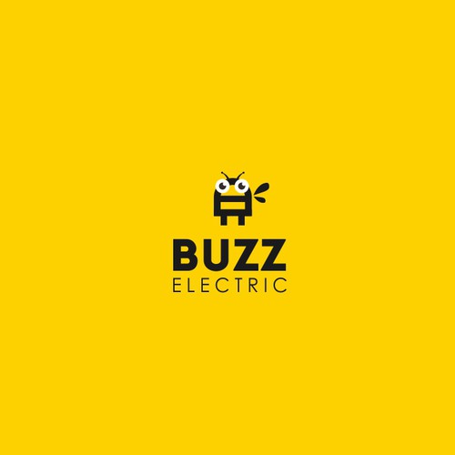 Create a logo for Buzz Electric with a bee and a lightning bolt!