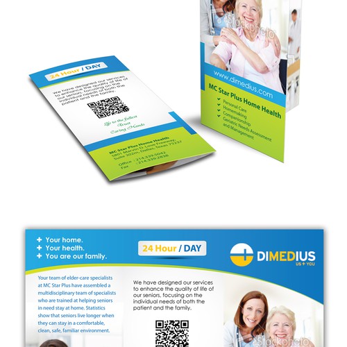 Create the next brochure design for Dimedius