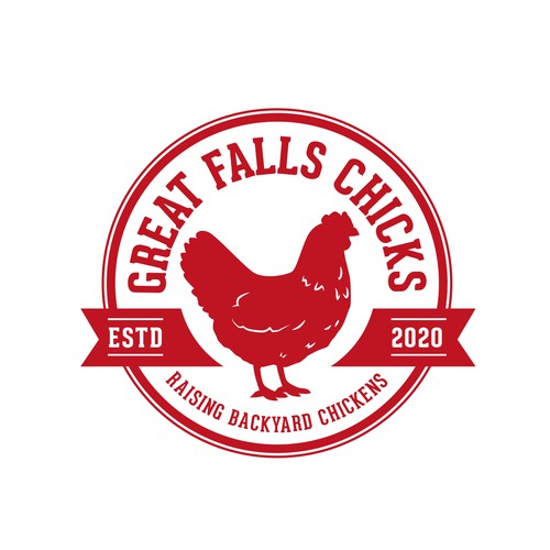 Raising backyard chickens logo