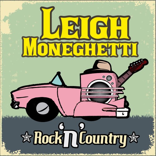 DESIGN A RETRO COUNTRY & ROCK 'N' ROLL ALBUM COVER