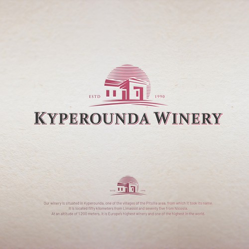 Redesign of existing logo for high end winery