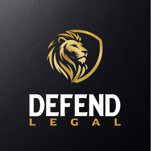 Elegant Lion Crest Logo for Legal Firm
