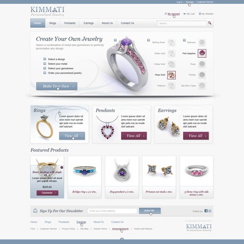 Help Kimmati with a new homepage design