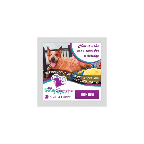 The Furry Godmother Pet Resort needs a magical new web ad!