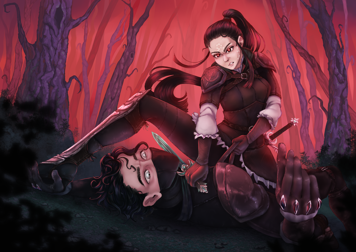 Book Illustration (Blood Moon Rising)