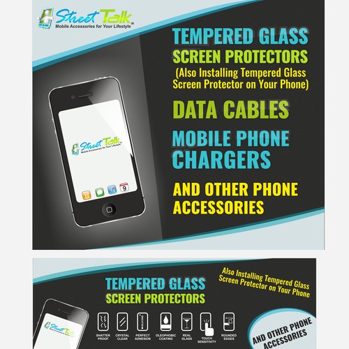 Banner ad for cell phone accsessories store