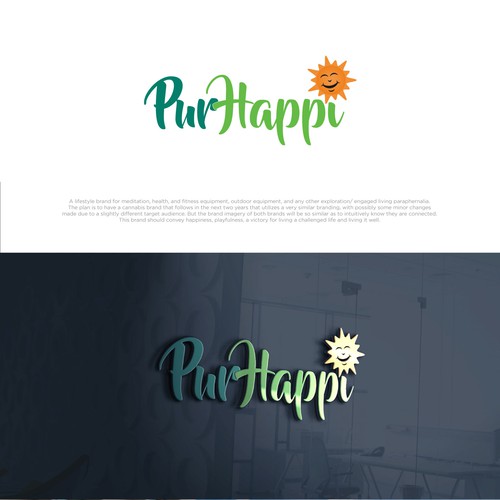 Bold logo concept for PurHappi.
