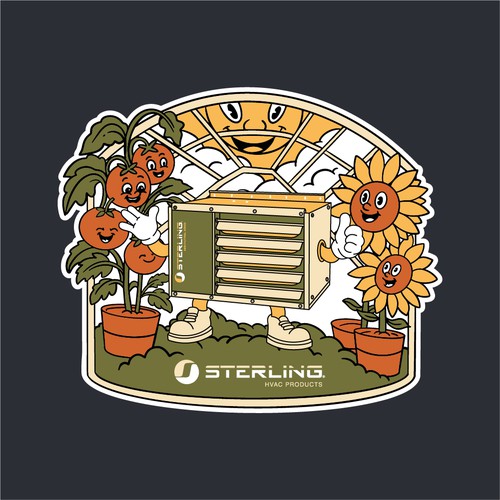 Sterling HVAC Products - Sticker Illustration