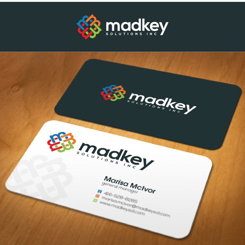 Design for Madkey Solutions, a business consulting services company